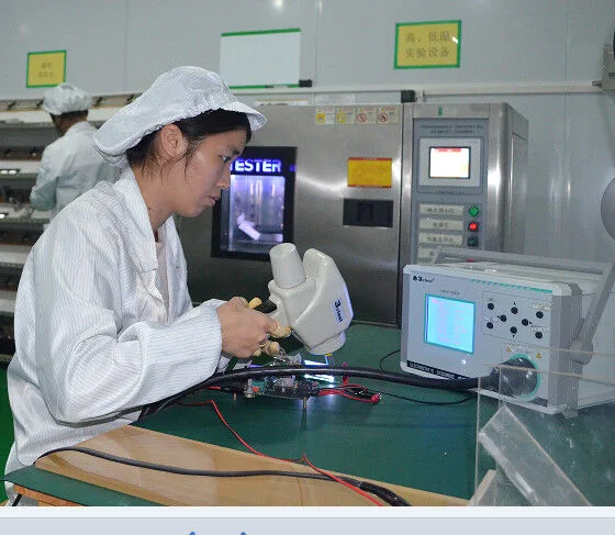 Operator at the high and low temperature test chamber