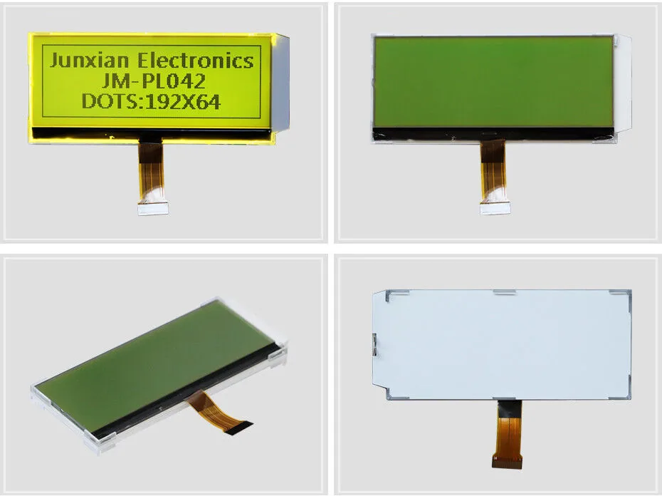 192×64 STN LCD Display 2 Inch Blue COG LCD Module With Negative Transmissive view 2