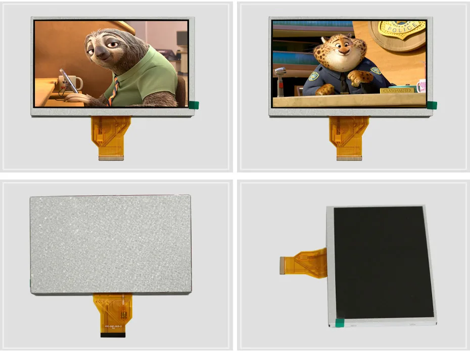 7 Inch TFT LCD Screen 500cd/m2 High Luminance Color TFT Touch Screen view 2