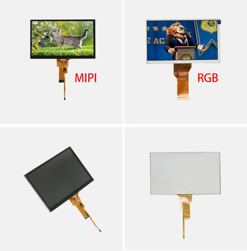 7 Inch TFT LCD Touch Screen Display Module Full Viewing Angles / Adjustable Brightness view 2