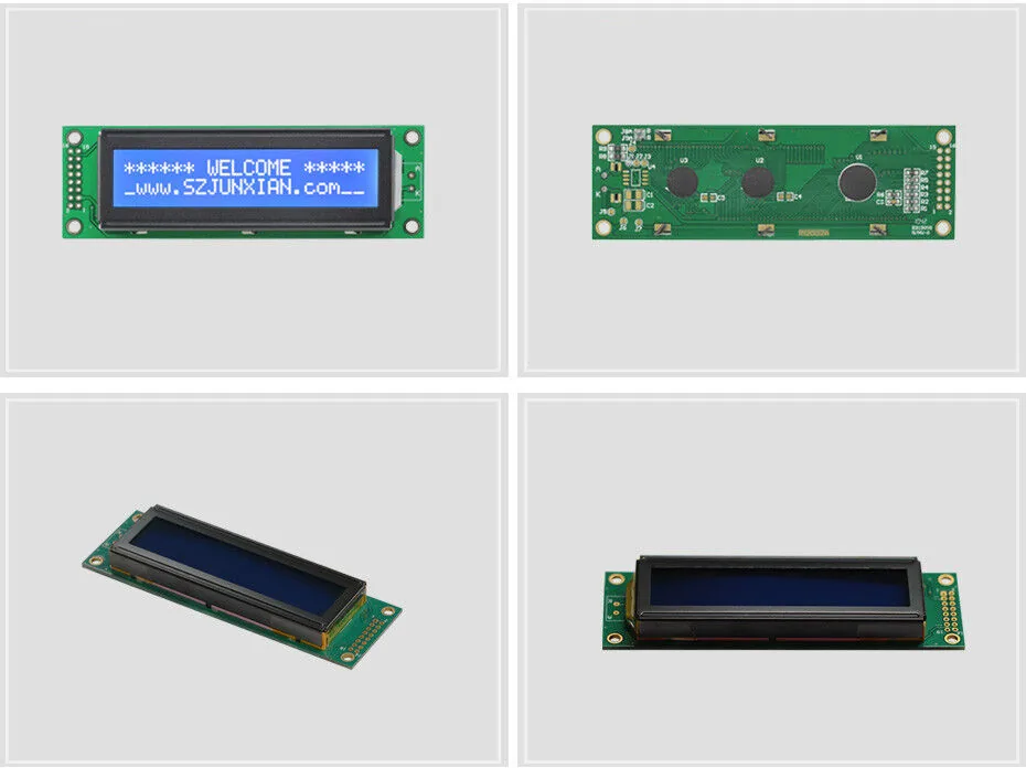 Custom 20x2 Character LCD Modules Blue Yellow Green Display With I2C/SPI/6800 LCD Interface view 5