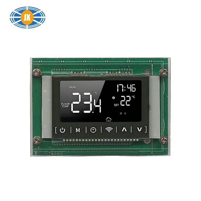 Custom Segment LCD Display with Incell capacitive touchscreen for industrial controls view 4