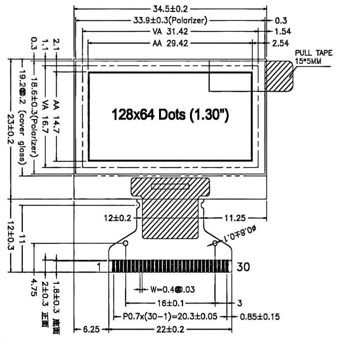 Mechanical drawing for JMP0121