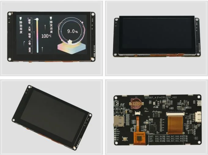 250cd/m2 Serial Port Display 480x272 Versatile Intuitive 4.3 TFT LCD Monitor - detail photo 1