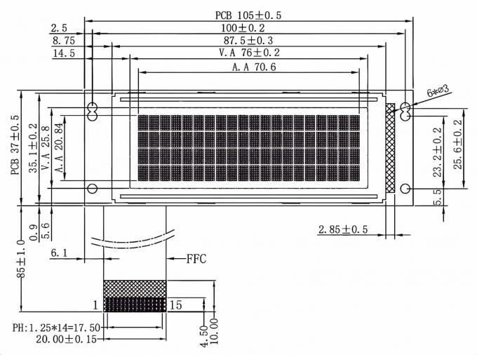 Mechanical drawing for JM-2004C-00