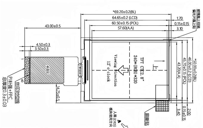 Mechanical drawing for JM-PT033-01