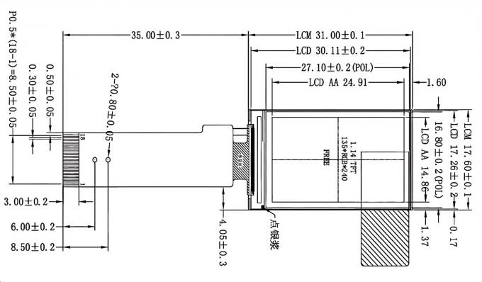 Mechanical drawing for JM-PT149-00