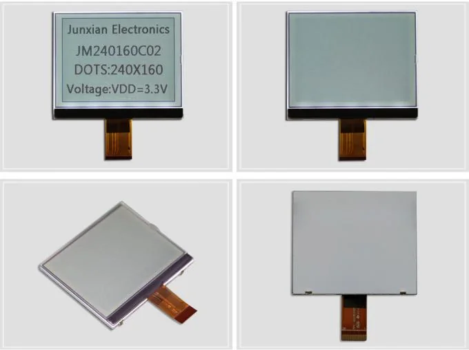 2.9 Inch COG Monochrome LCD Display 240×160 4.5mm Slim 3.0V COG Dot Matrix Display - detail photo 1
