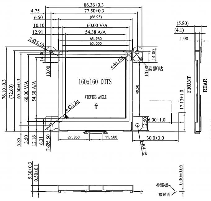 Mechanical drawing for JM-PL054-00